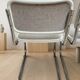 Set of 4 Marcel Breuer tubular chairs, mid-century modern Bauhaus chrome cantilever dining chairs, 20th century