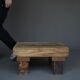 Small Brutalist Pine Coffee Table, 1970s