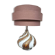Vintage Italian design large swirl table lamp 1970 'Kremlin'