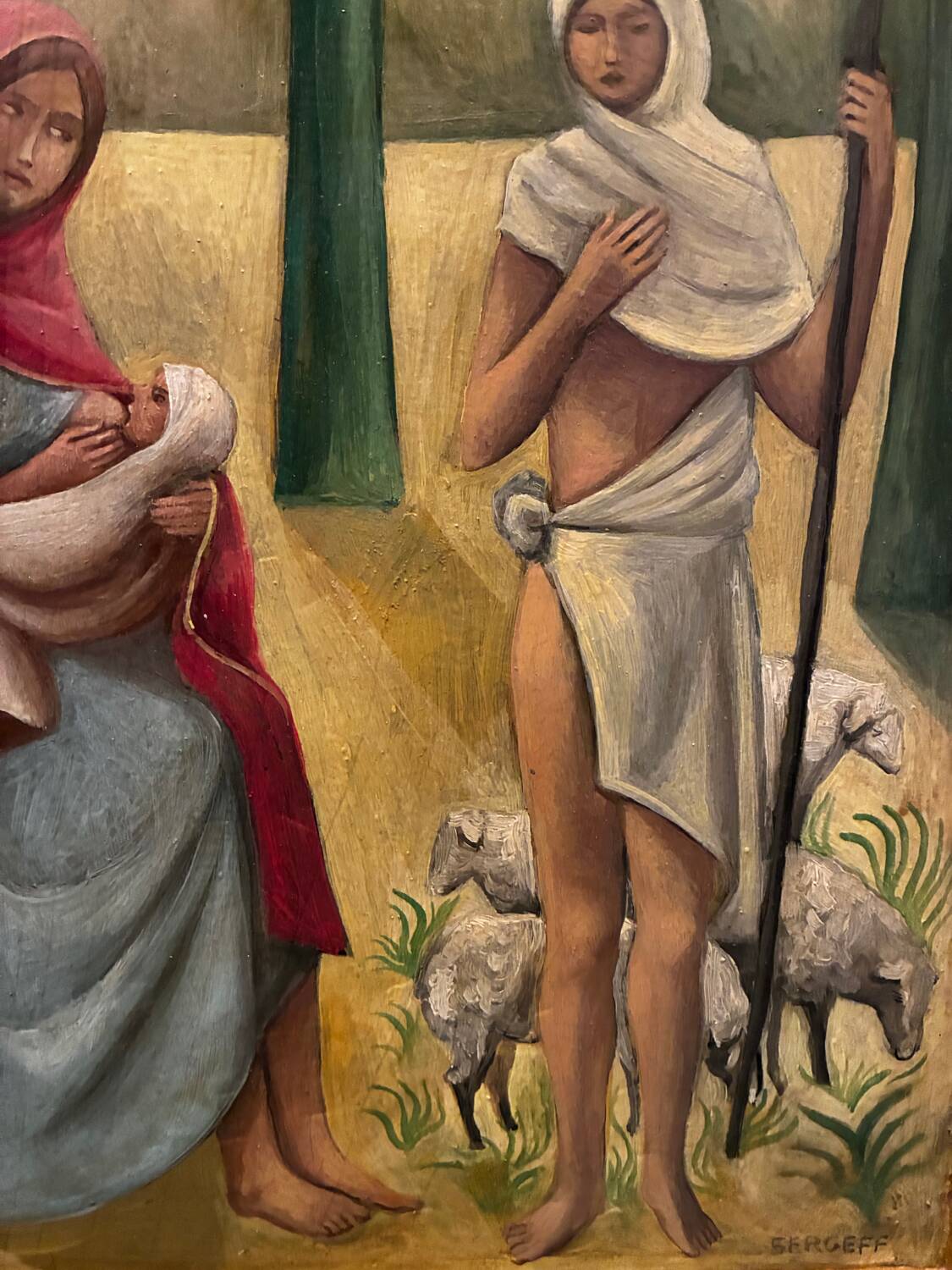 Orientalist painting signed Sergeff, 20th century