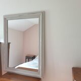 Miroir cadre bois laqué