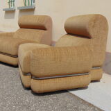 Midcentury italian armchairs with original upholstery, 1960s