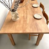 Solid beech farmhouse table