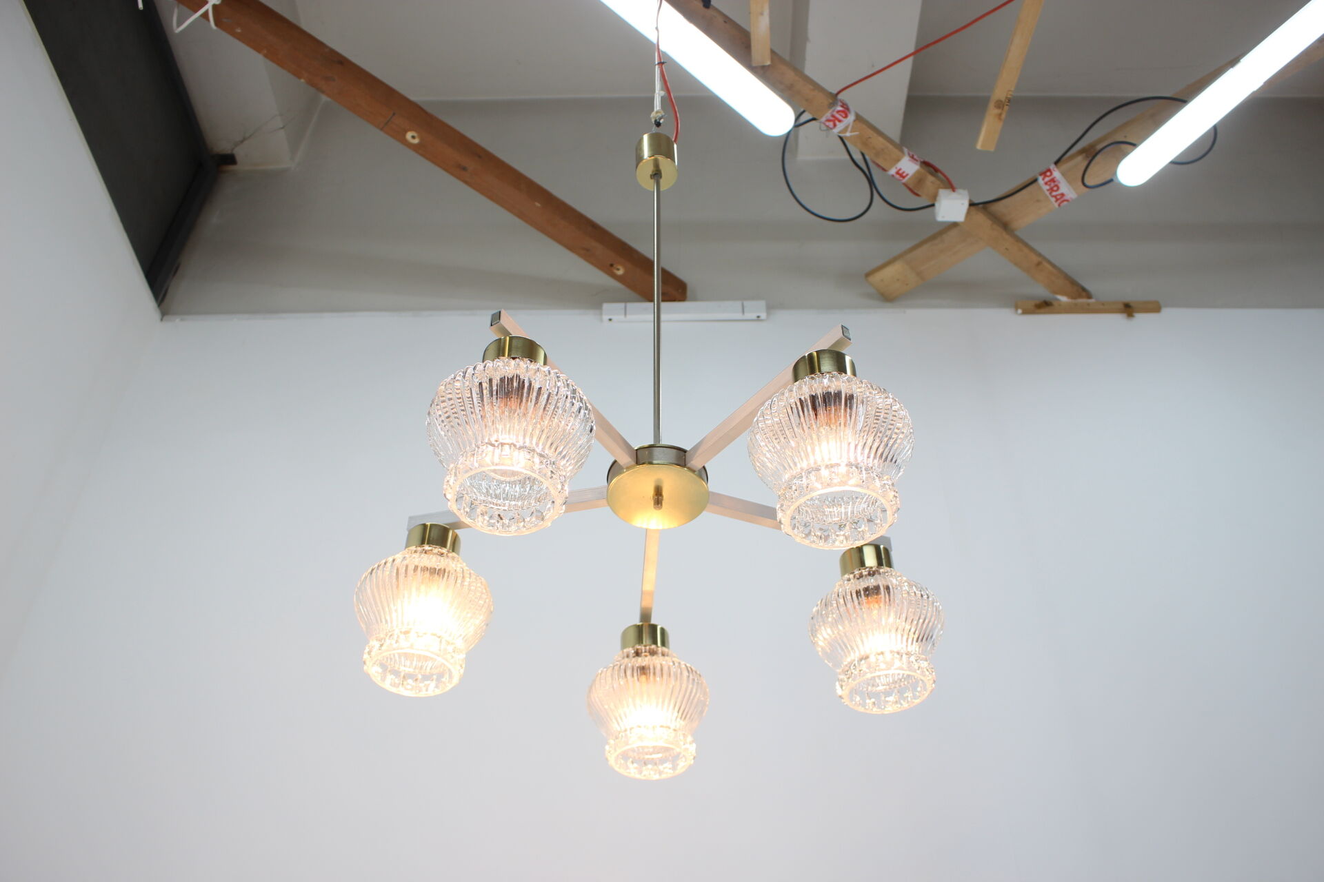 Chandelier Kamenicky Senov,1970