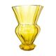 Vase Art Déco, cristal jaune, conçu par J. Hoffmann, Bohême, Tchécoslovaquie, années 1930