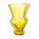 Art Deco vase, yellow crystal, designed by J. Hoffmann, Bohemia, Czechoslovakia, 1930s