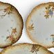 8 porcelain plates from Limoges, Martial Redon / Art Nouveau