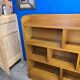 Large shelf, vintage solid oak bookcase from the 60s