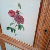 Armoire en rotin 1960