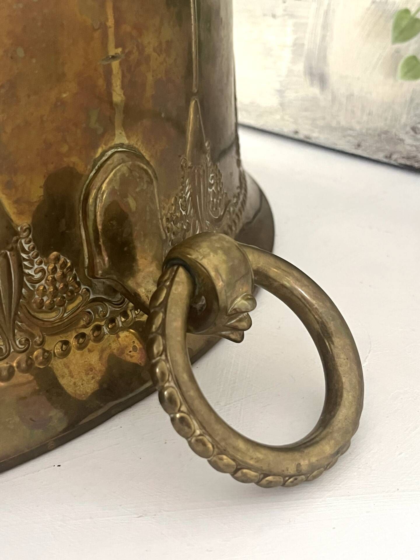 Ice Bucket, French Brass & Copper Champagne Vasque