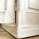 Antique wardrobe in patinated pine