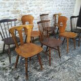Mismatched bistro chairs