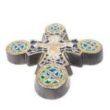 Art deco roger guérin bouffiloux ceramic cross