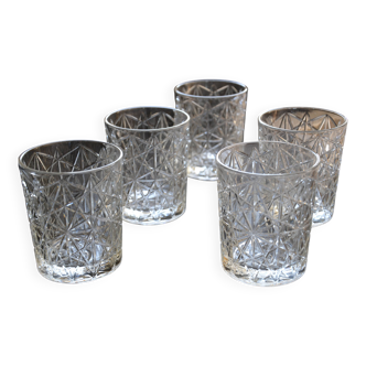 5 Rocco Bormioli whiskey glasses