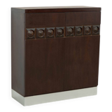 1970's brutalist bar cabinet
