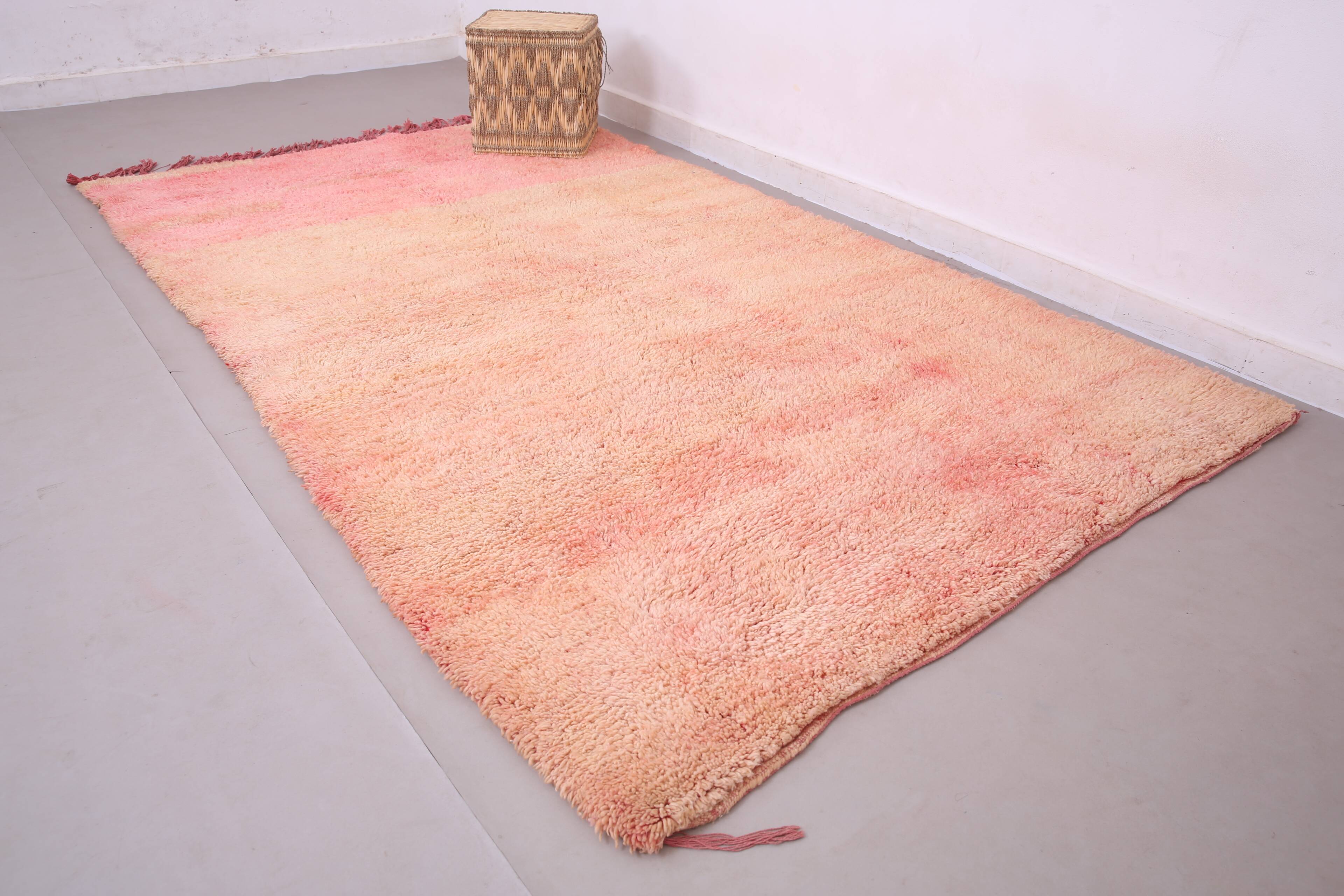 Peach Vintage Moroccan Rug 169 x 285 cm - Berber Wool Rug - Handmade Rug