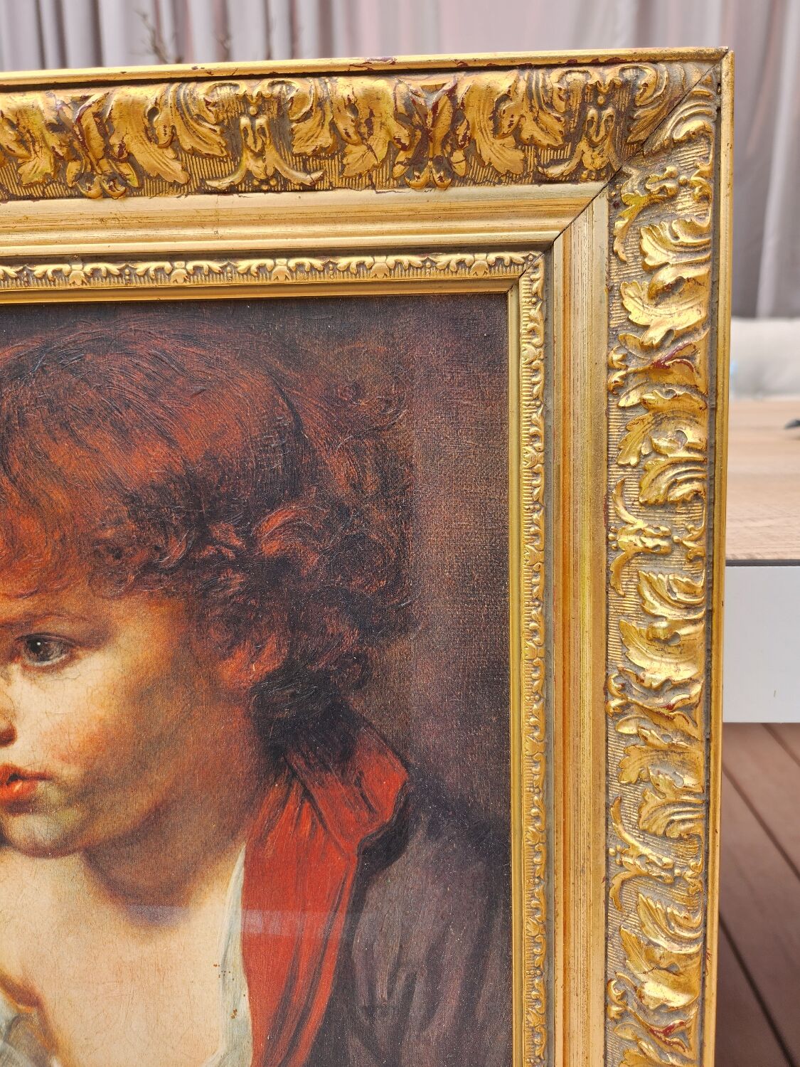 Painting the blond child Greuze