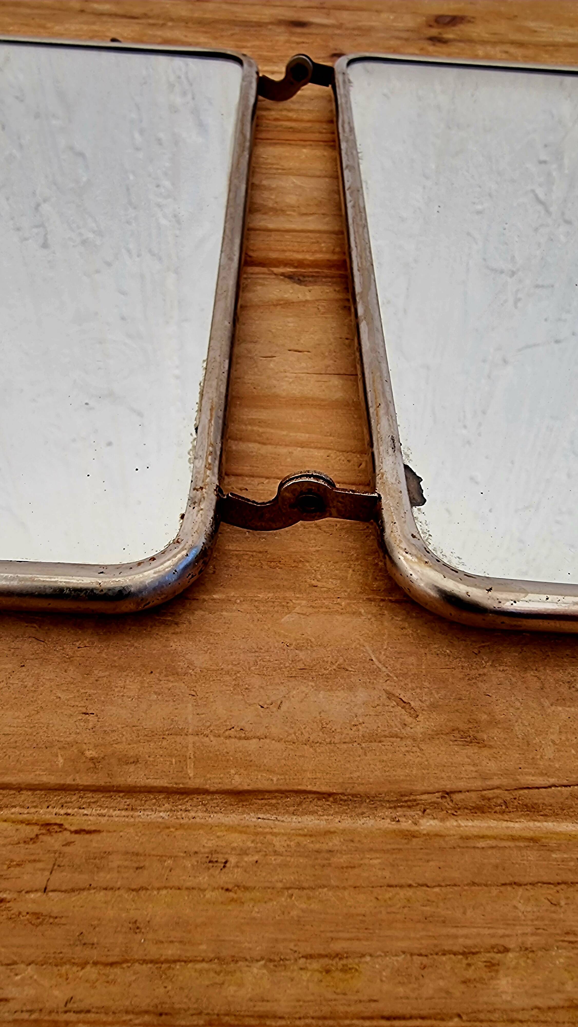 Miroir triptyque pliant vintage