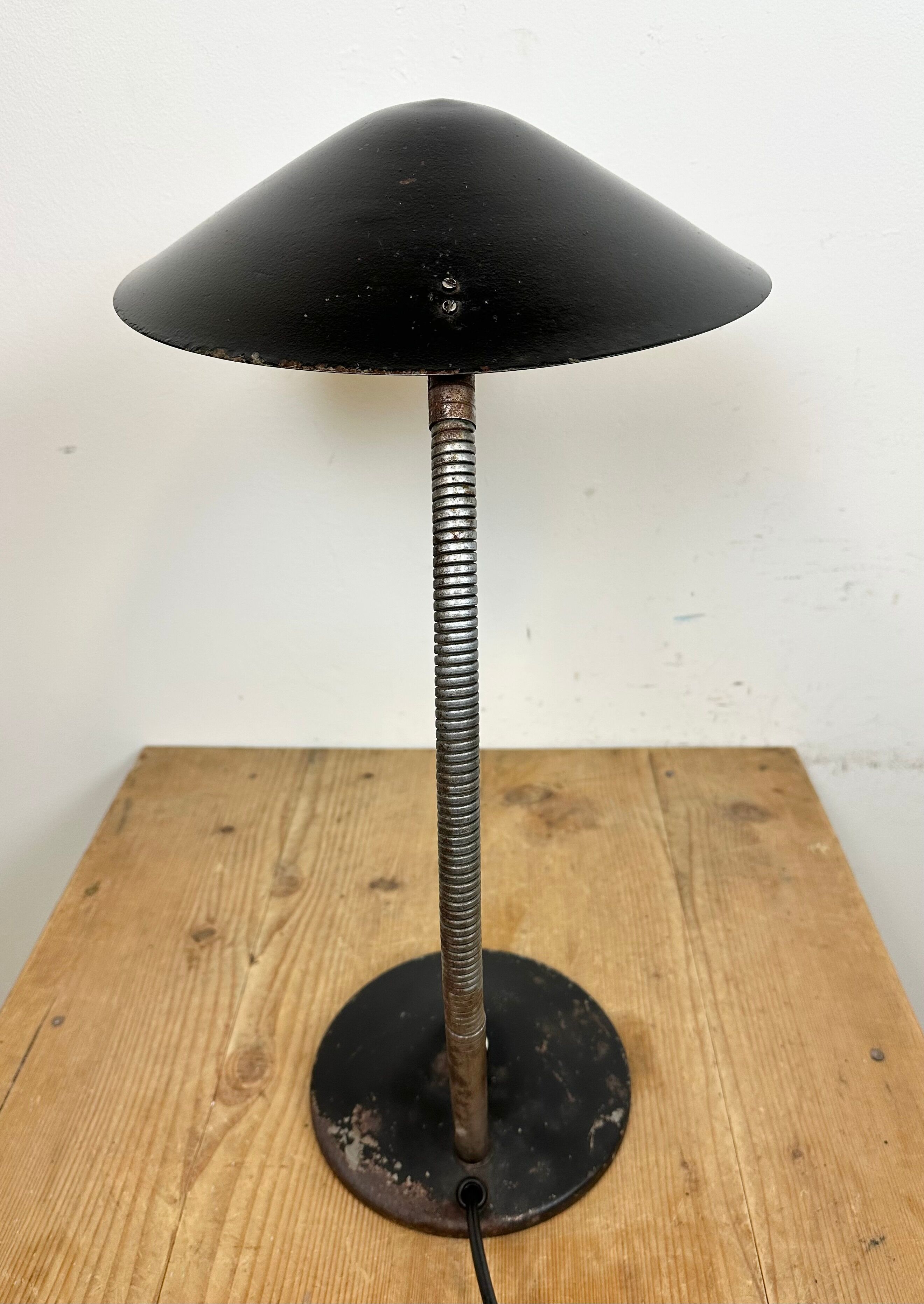 Black Industrial Gooseneck Table Lamp from Instala, 1960s