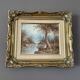 Signed oil painting - landscape - irène cafieri