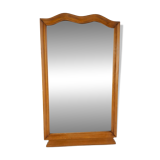 Mid-Century Walnut Mirror from 1960s Czechoslovakia, Organic Curved Frame