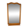 Mid-Century Walnut Mirror from 1960s Czechoslovakia, Organic Curved Frame