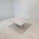 Italian Carrara Marble Coffee Table, 1980s