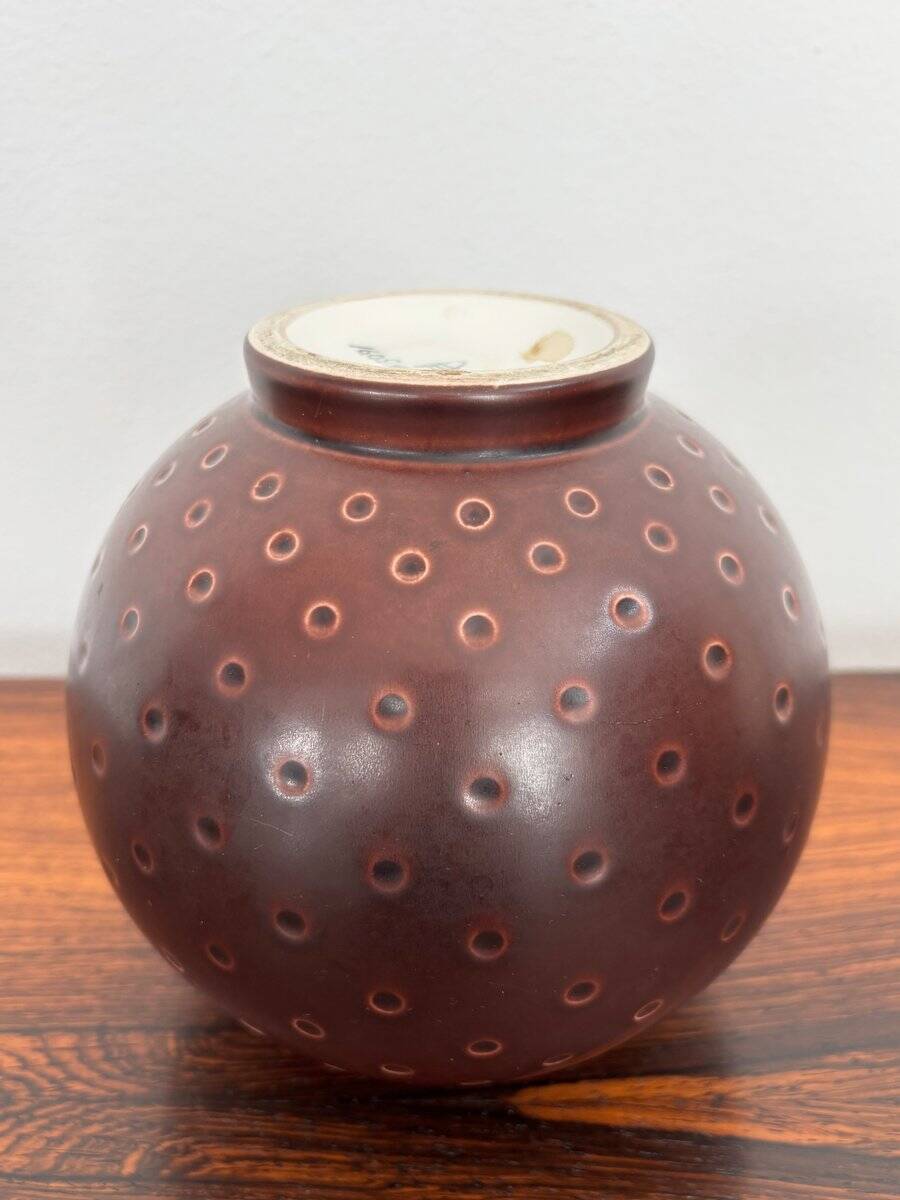 Scandinavian Ceramic Aluminia Marselis Series Vase by Nils Thorsson for Royal Copenaghen, Denmark, 1950s