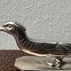 12 antique silver-plated bronze knife rests in modern art deco animal designs.