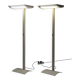 Pair of white Sames floor lamps, Italy, 1980s