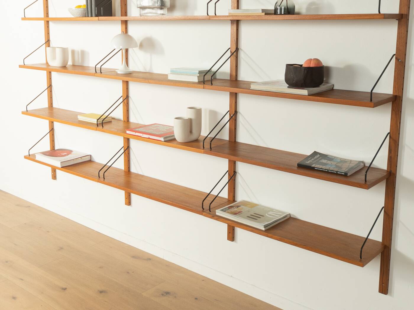 Classic wall shelf by Poul Cadovius for Cado, 1950s, teak veneer