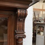 Showcase library in solid walnut Showcase Napoleon III XIX century