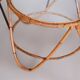 Art Deco Seating Set in Rattan & Steel attributed to Alan Fuchs, 1940s, Set of 4
