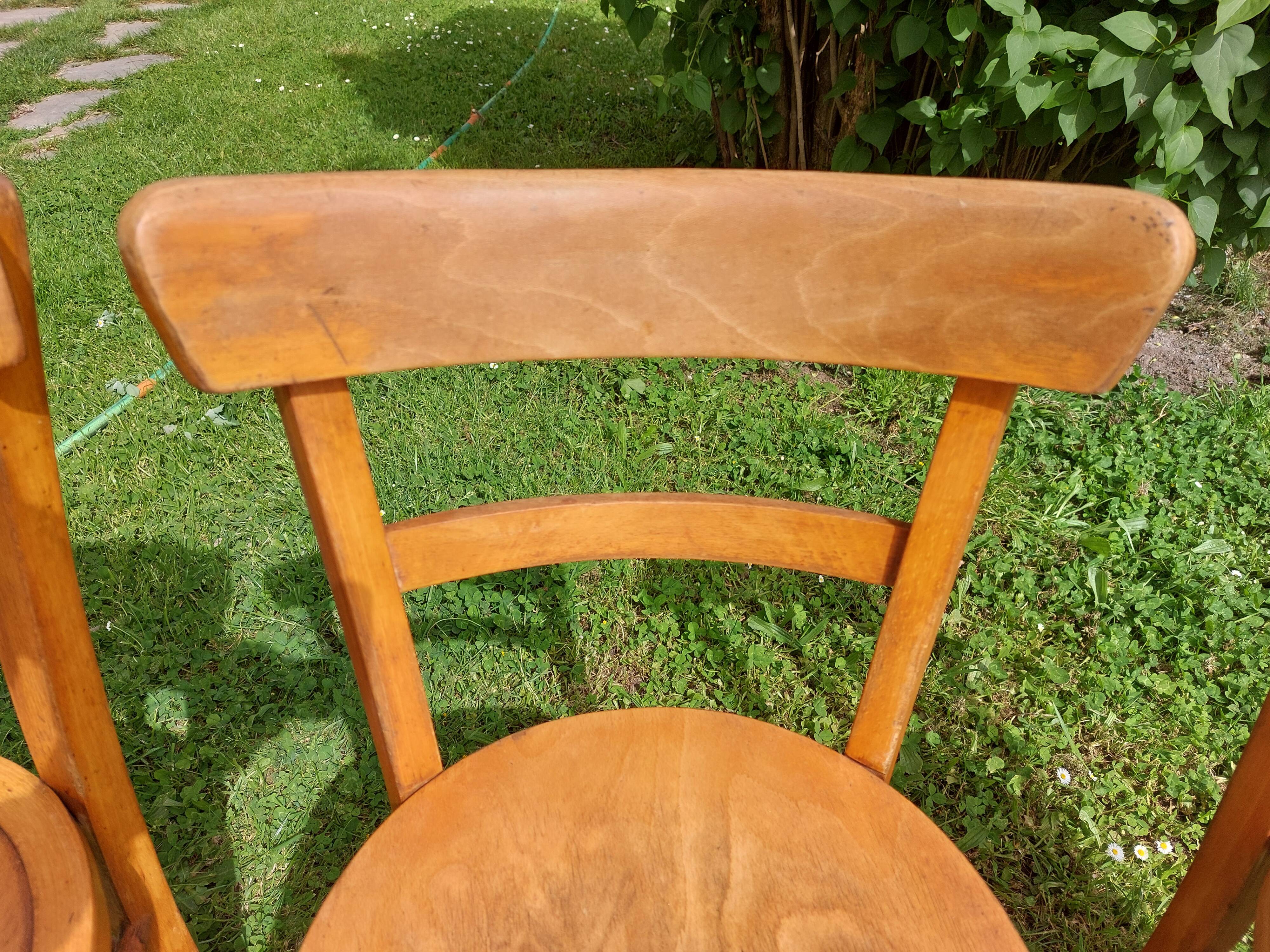 6 sanded bistro chairs