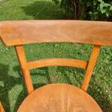 6 sanded bistro chairs