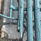 Antique folding garden bench