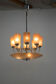 Art deco chrome plated chandelier