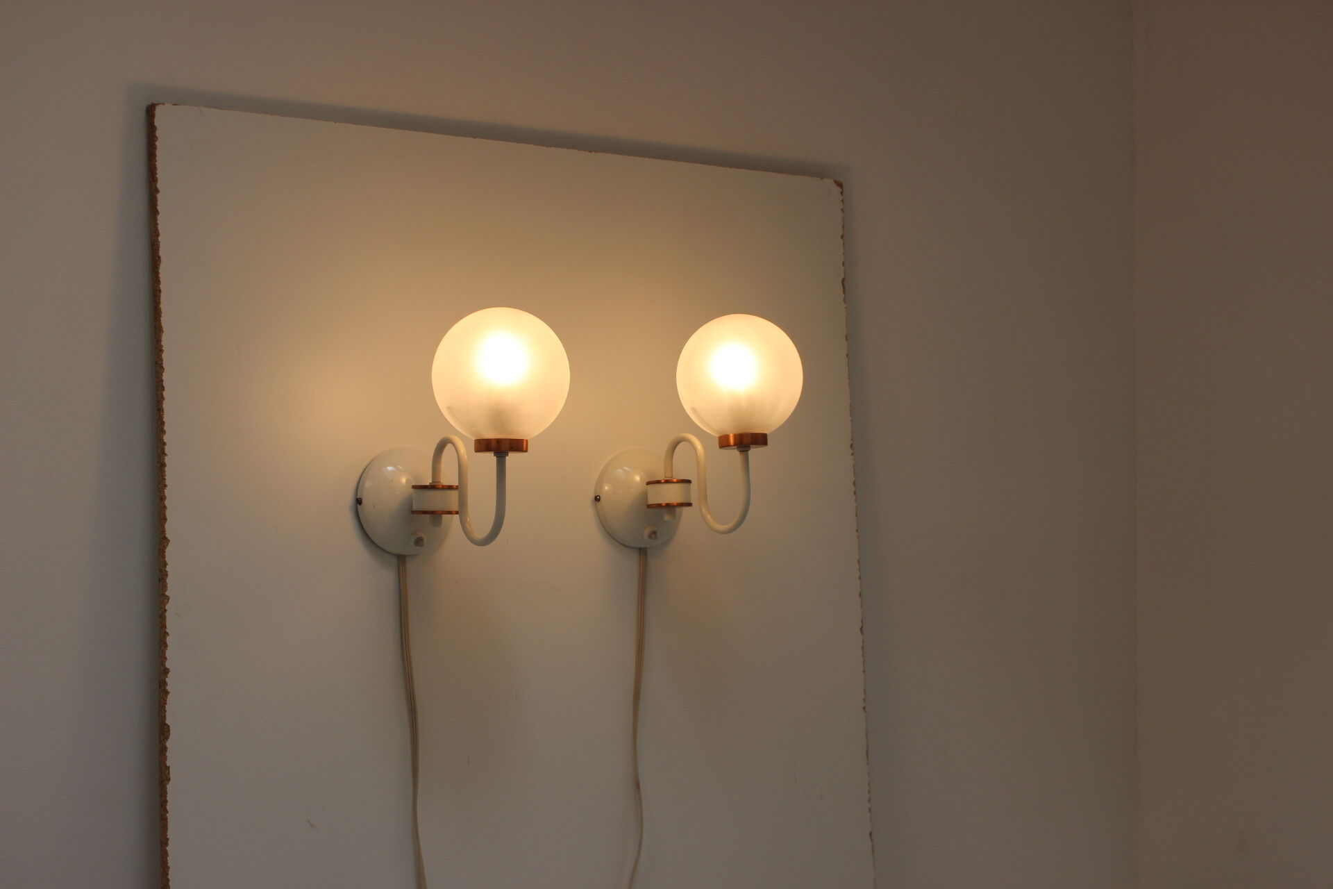 Mid-Century Set of Wall Lamps by Drukov, 1970’s