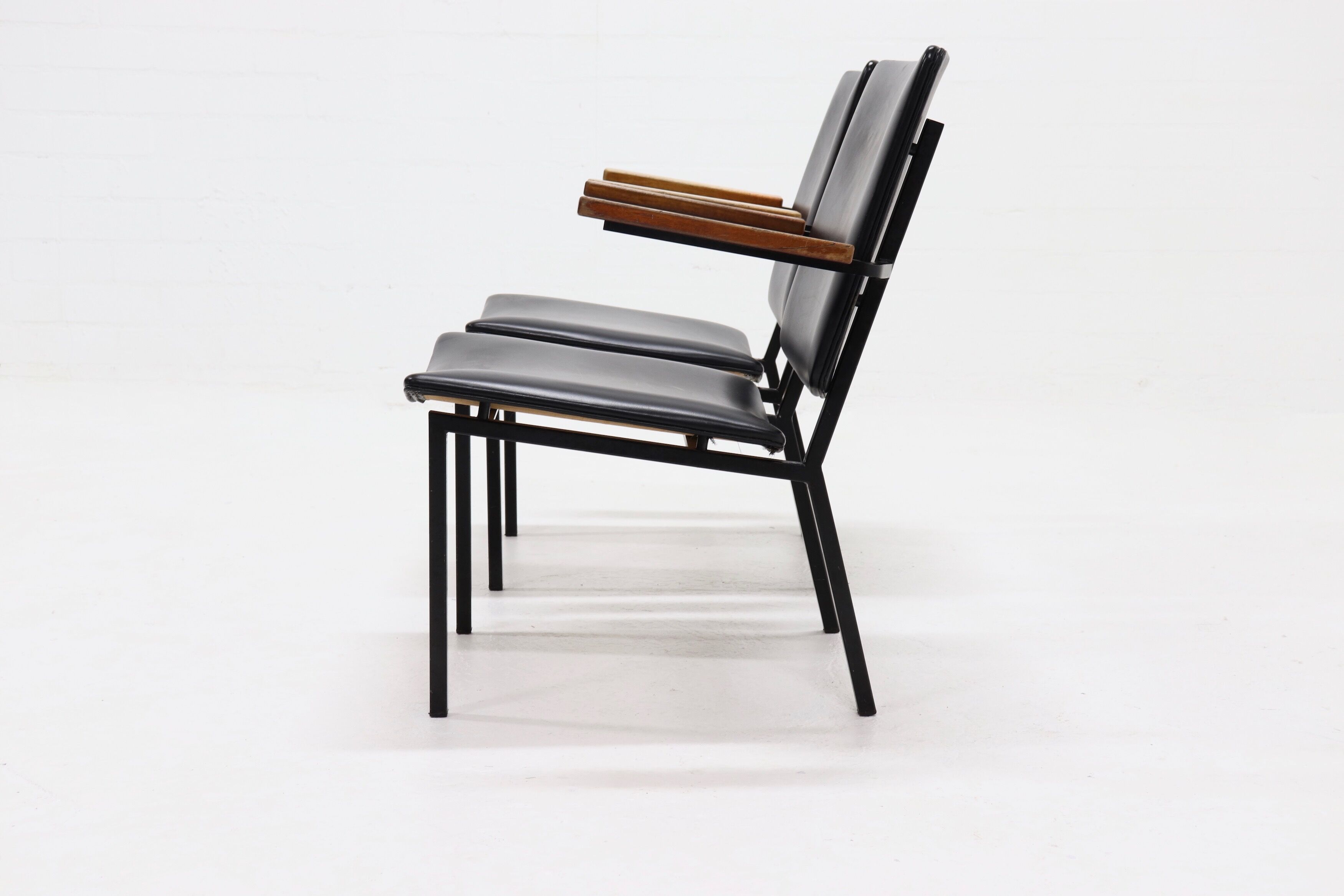 Set of 2 minimalist armchairs dutch design 1960s