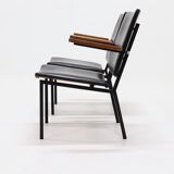 Set of 2 minimalist armchairs dutch design 1960s