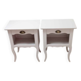 Pair of antique bedside tables