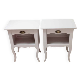 Pair of antique bedside tables