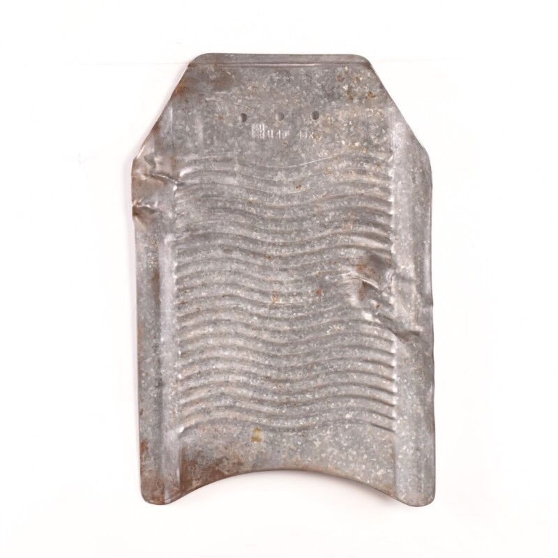 Vintage metallic wash board