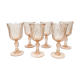 Lot of 6 shot glasses Rosaline Arcoroc walk
