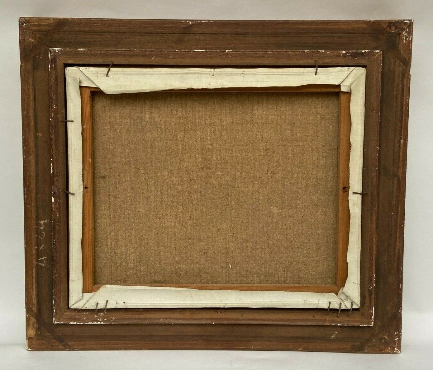 J poisat oil on canvas still life with fruits composition stucco frame