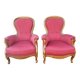 Pair of Louis Philippe style armchairs, vintage, 1960s