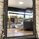 Old mirror 153.5x98.5cm Napoleon III late 19th century, beveled and stitched ice.