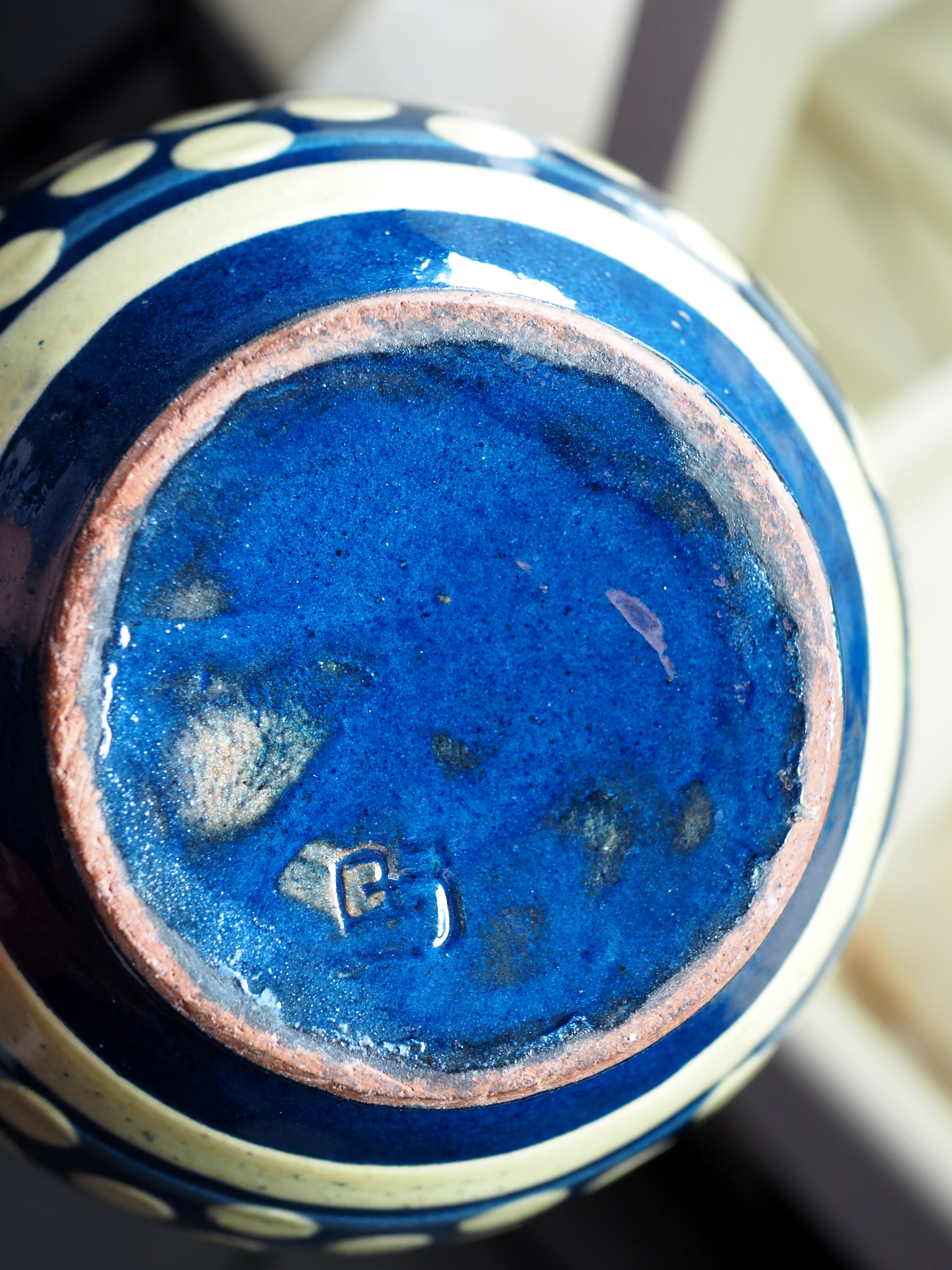 Polka dot pourer - Paul Jacquet - early XXth