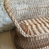 Rattan bench