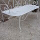 Iron garden bench